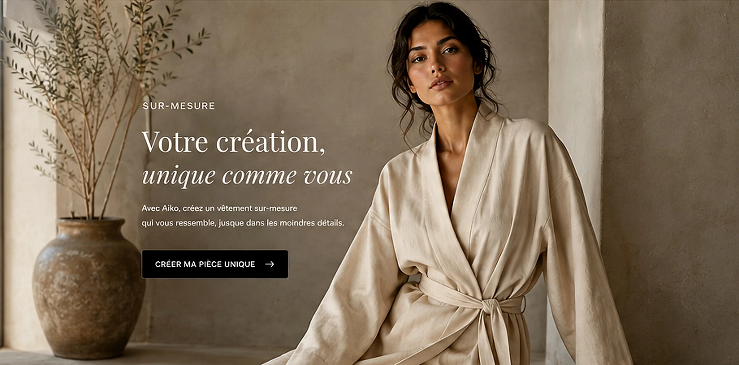 Silhouette Atelier Shizen en lin naturel